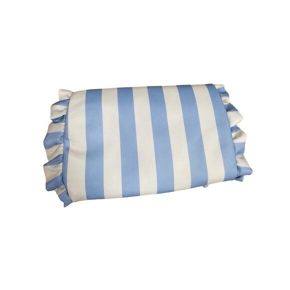 Stoney Clover Lane Personalized ALISA Ruffle Jewelry Roll Blue Strip - Picture 5 of 8